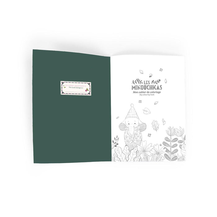 Moulin Roty Colouring Book :  The Minouchkas, BACK IN STOCK