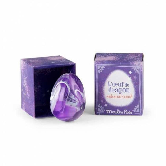 Moulin Roty Dragon Egg Bouncy Ball Purple – (Little Wonders Collection) NEW ARRIVALS🐉✨