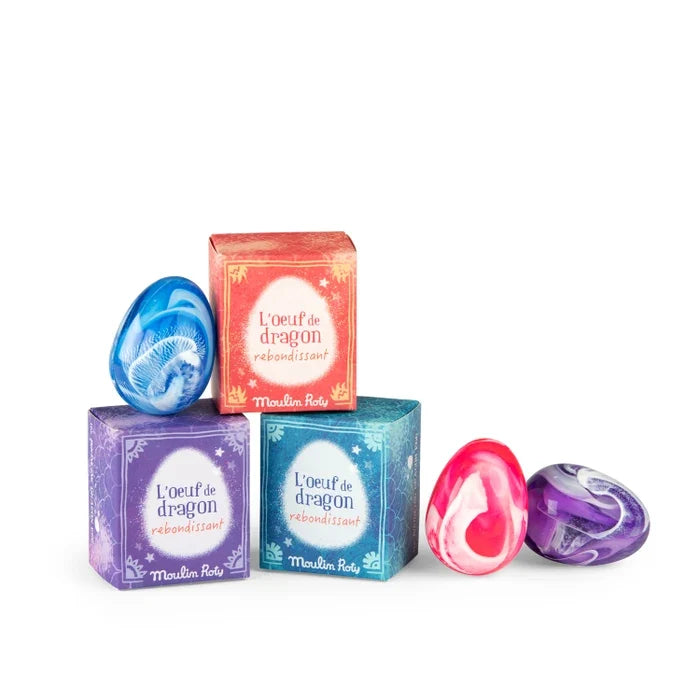 Moulin Roty Dragon Egg Bouncy Ball Purple – (Little Wonders Collection) NEW ARRIVALS🐉✨