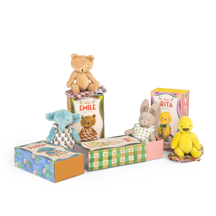 Moulin Roty Les Minouchkas, Baby Emile The Bear: BACK IN STOCK