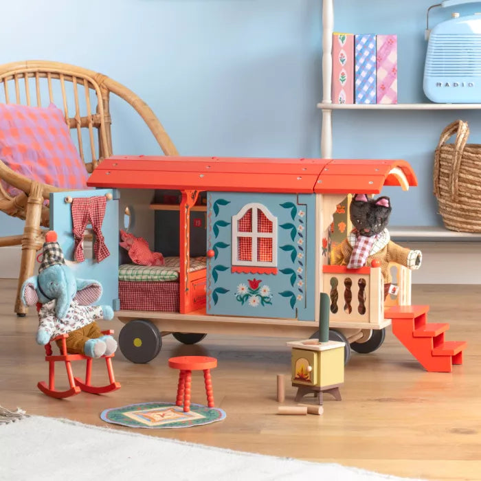Moulin Roty Les Minouchkas, Wooden Caravan: LAST ONE
