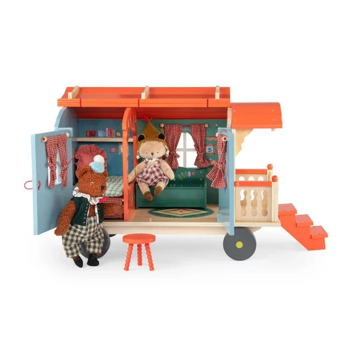 Moulin Roty Les Minouchkas, Wooden Caravan: LAST ONE