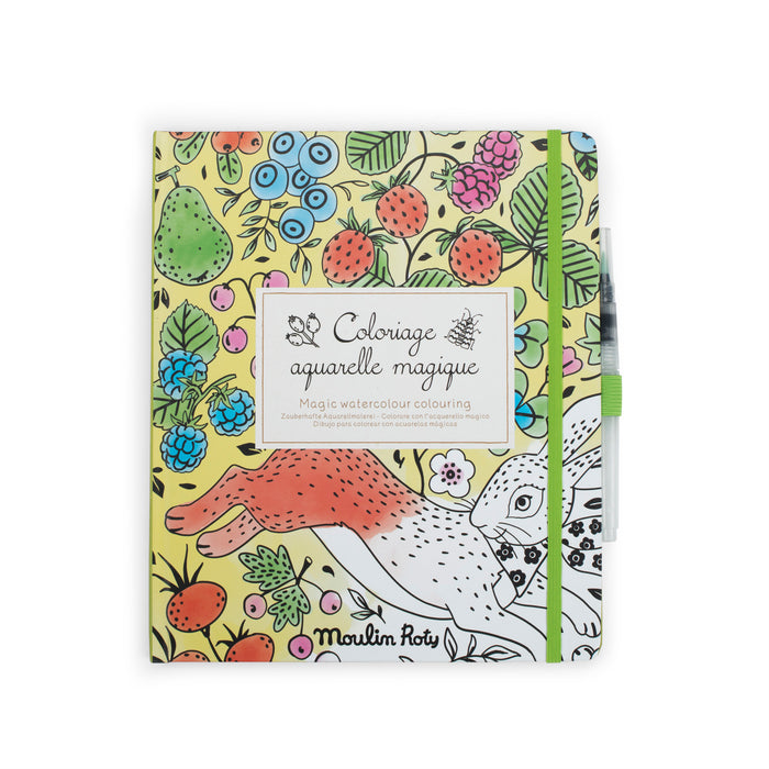 Moulin Roty Magic Watercolour Colouring Book Le Jardin du Moulin: NEW ARRIVAL
