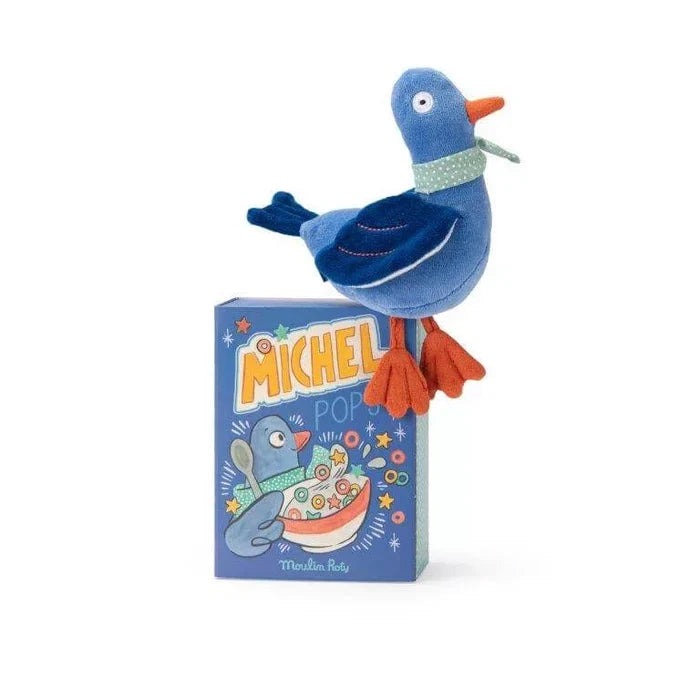 Moulin Roty Michel the Pigeon Rattle –  Puce & Pilou Collection LAST ONE