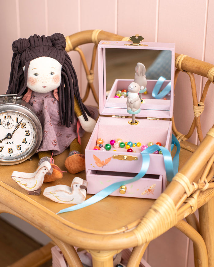 Moulin Roty Musical Bunny Jewellery Box, Les Rosalies: NEW ARRIVAL