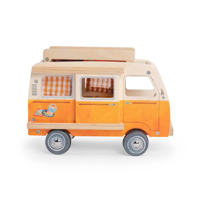 Moulin Roty The Big Family Wooden Camper Van – Ready for Adventure! 🚐🌳 BACK SOON