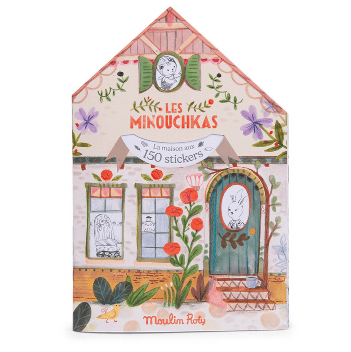 Moulin Roty The Minouchkas Colouring Book With Stickers: BACK IN STOCK