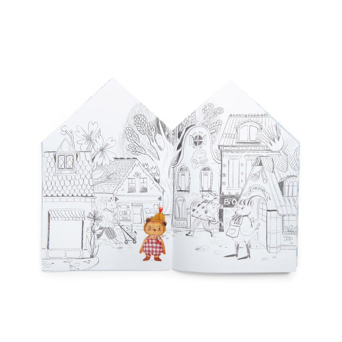 Moulin Roty The Minouchkas Colouring Book With Stickers: BACK IN STOCK