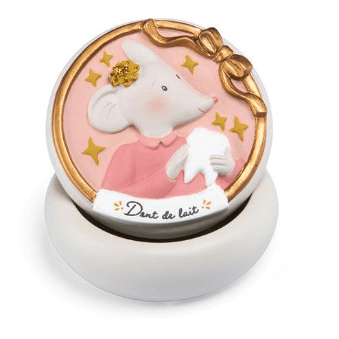 Moulin Roty Tooth Fairy Resin Box for baby's first teeth: Dance Mouse
