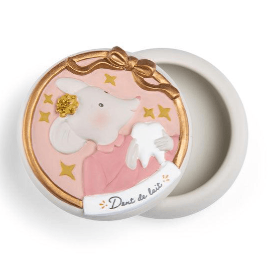 Moulin Roty Tooth Fairy Resin Box for baby's first teeth: Dance Mouse