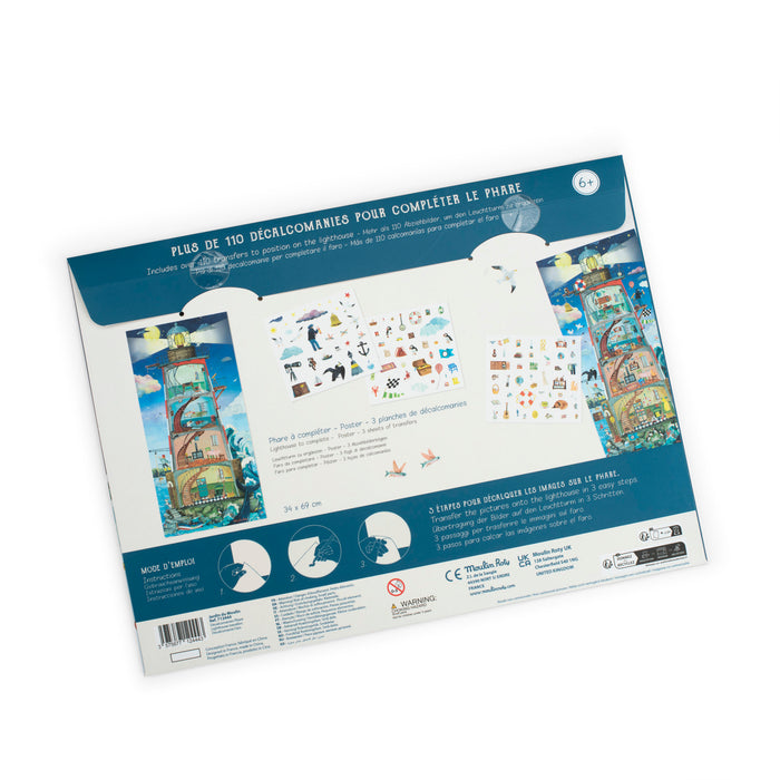 Moulin Roty Transfers Set  Big Lighthouse – NEW ARRIVAL