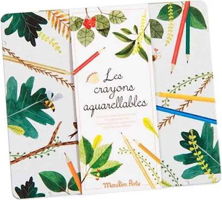 Moulin Roty Watercolour Pencils – Mill Garden Collection Set Of 24 LAST ONE