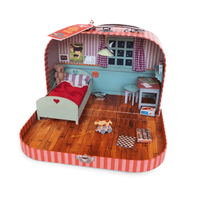 Mouse Mansion House To Go, Sleepover Suitcase, Ltd Edition NEW PRODUCT - Ruby & Grace