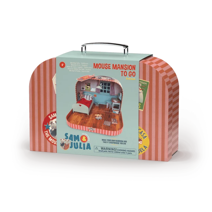 Mouse Mansion House To Go, Sleepover Suitcase, Ltd Edition NEW PRODUCT - Ruby & Grace