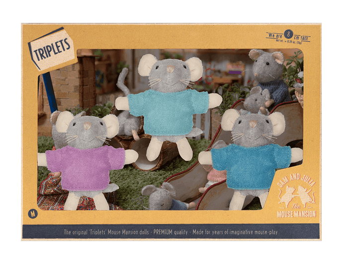 Mouse Mansion Triplets NEW - Ruby & Grace