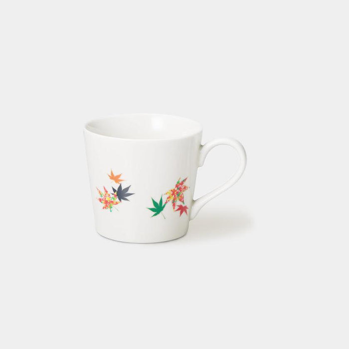 [MUG (CUP)] AUTUMN LEAVES (WHITE) | COLOR & DESIGN CHANGE | MINO WARES | MARUMO TAKAGI