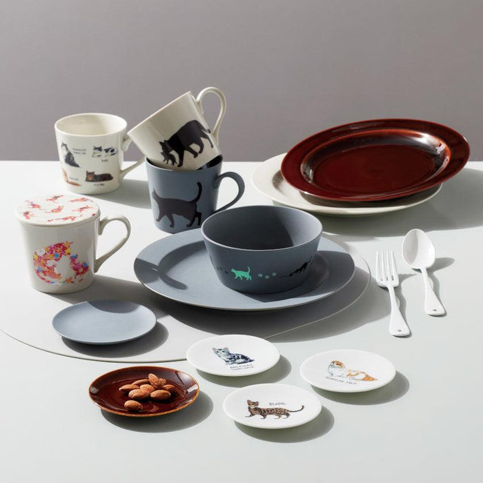[MUG (CUP)] CAT HOLDING KITTEN IN MOUTH (WHITE) | COLOR & DESIGN CHANGE | MINO WARES | MARUMO TAKAGI