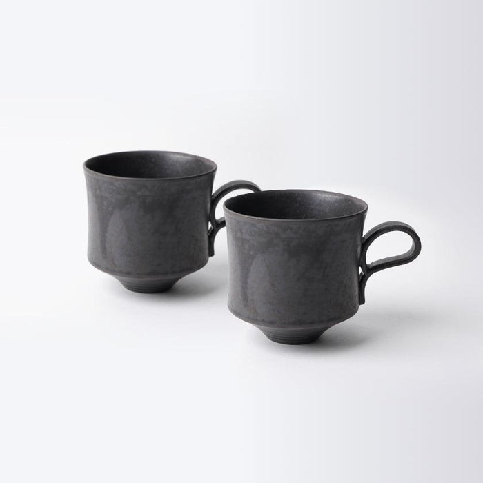 [MUG (CUP)] EASY-TO-HOLD MUG BLACK | KYOTO-KIYOMIZU WARE | FUUU