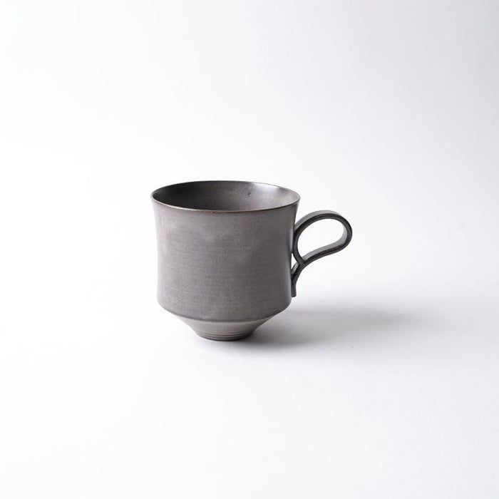 [MUG (CUP)] EASY-TO-HOLD MUG GRAY | KYOTO-KIYOMIZU WARE | FUUU