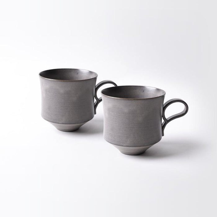 [MUG (CUP)] EASY-TO-HOLD MUG GRAY | KYOTO-KIYOMIZU WARE | FUUU