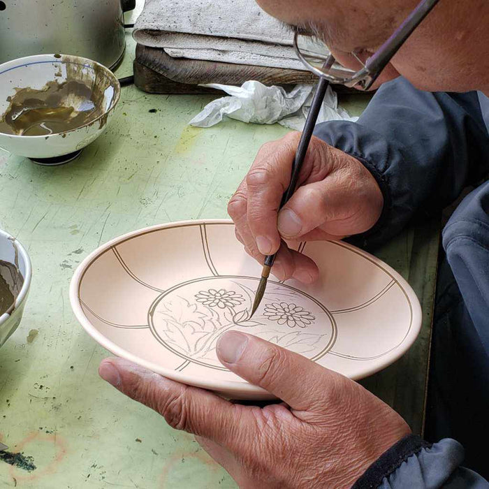 [MUG (CUP)] HAZUKI COFFEE BOWL PLATE MOEGI | HAYASHIKURO KILN | OLD IMARI-ARITA WARES