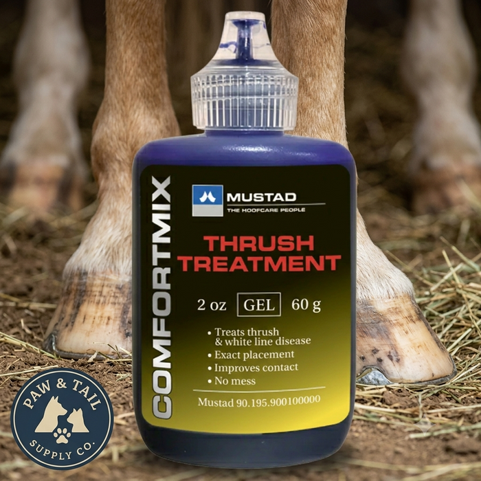 Mustad ComfortMix Thrush Treatment for Horses Hoof Care Gel 2 oz.