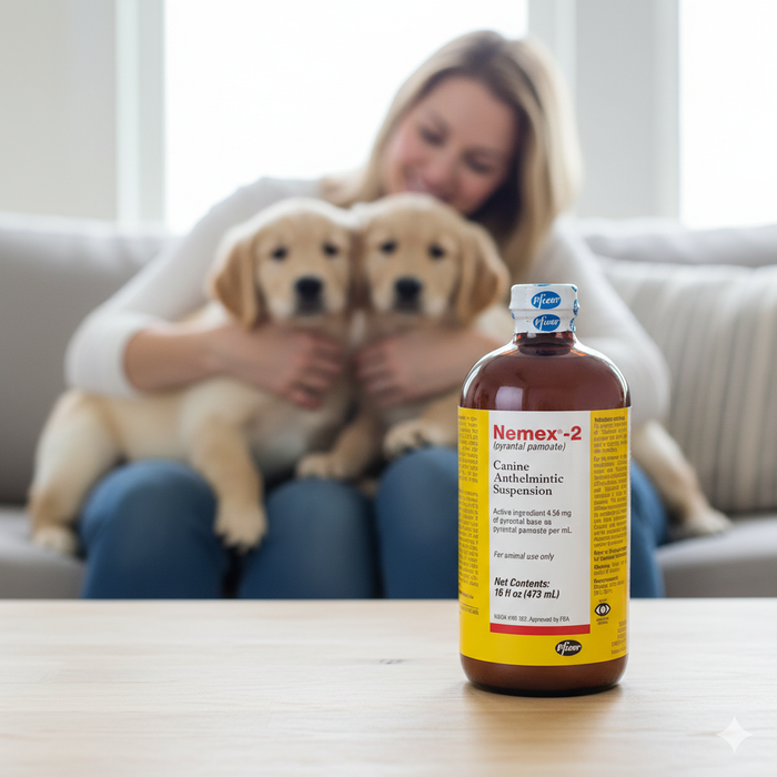 Nemex II Wormer 16 oz. Roundworm & Hookworm Treatment for Dogs & Puppies