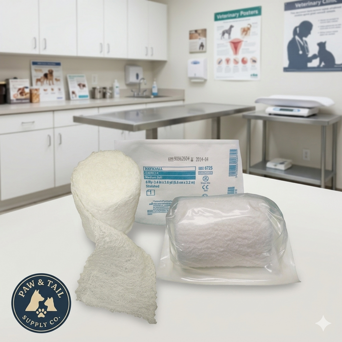 Neogen Livestock & Veterinary Stretch Gauze Bandage 6 Ply Sterile 3.5 Inch x 3.6 Yard Roll