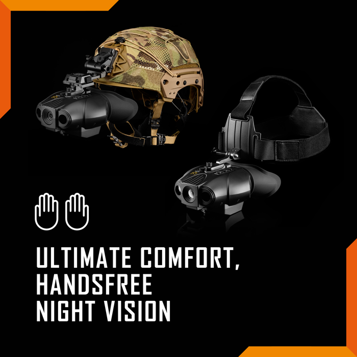 Nightfox Swift 2 Pro Night Vision Goggles | ULITMATE COMFORT | HANDSFREE NIGHT VISION