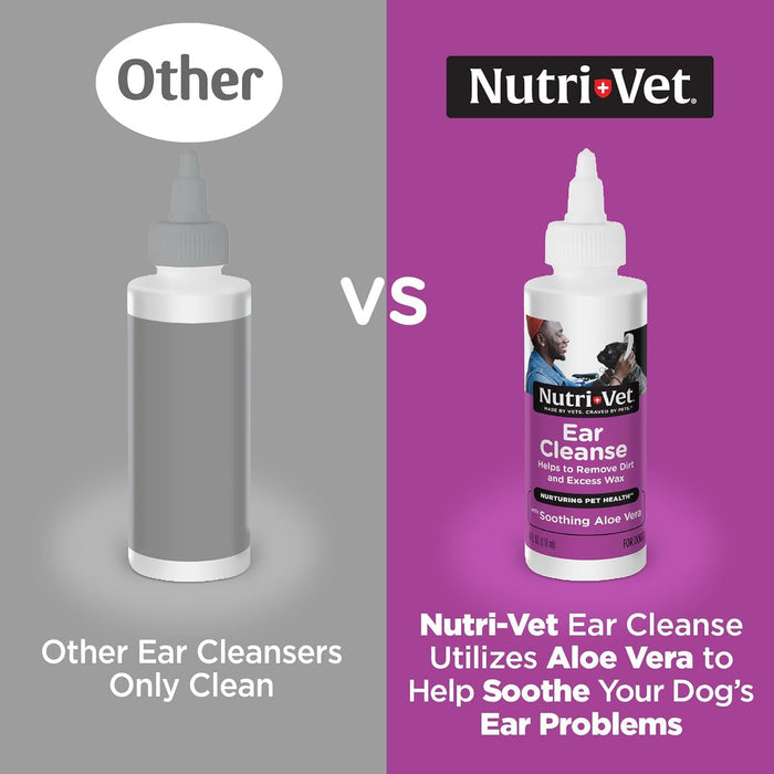 Nutri-Vet Dog Ear Cleanser with Aloe & Salicylic Acid Liquid 8 oz.
