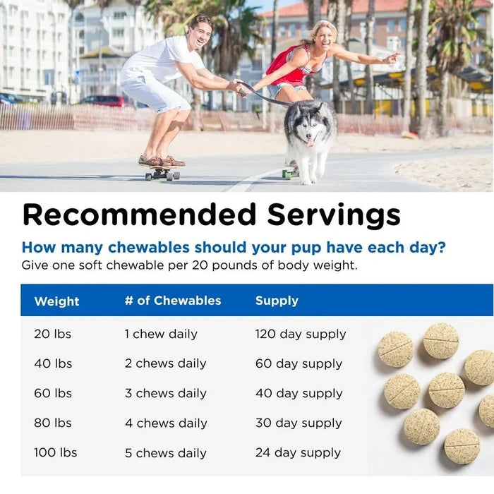 Nutri-Vet Multi-Vite Chewables for Senior Dogs 120ct Complete Senior Support