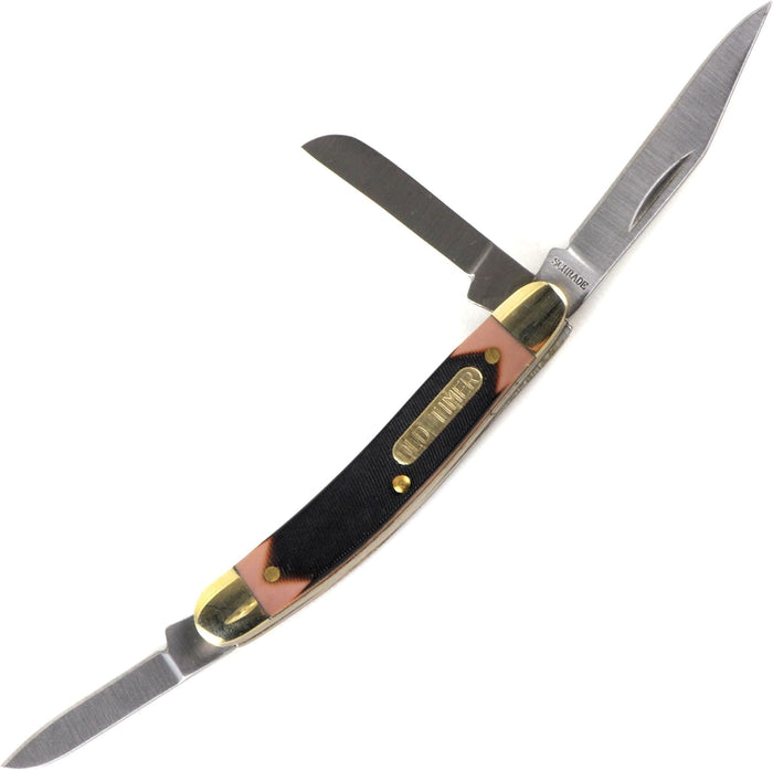 Old Timer Junior Pocket Knife 2-3/4" 3 Blade Sawcut Handle Classic EDC