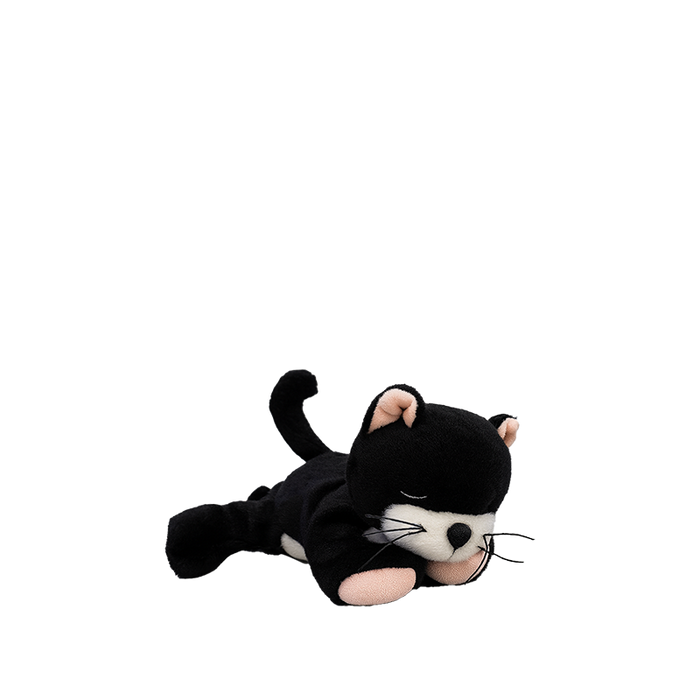 Olli Ella Binky Kitten Kit – Black & White Cat Plush Toy