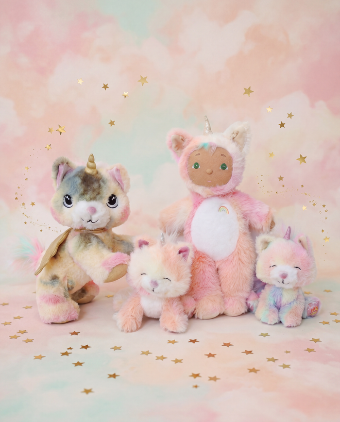 Olli Ella Binky Kittycorn - Sprinkle – Rainbow Realm Unicorn Cat Plush Toy: SOLD OUT