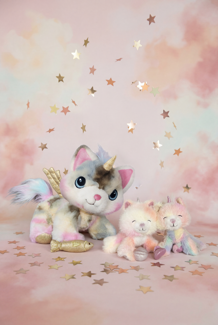 Olli Ella Binky Kittycorn - Sprinkle – Rainbow Realm Unicorn Cat Plush Toy: SOLD OUT