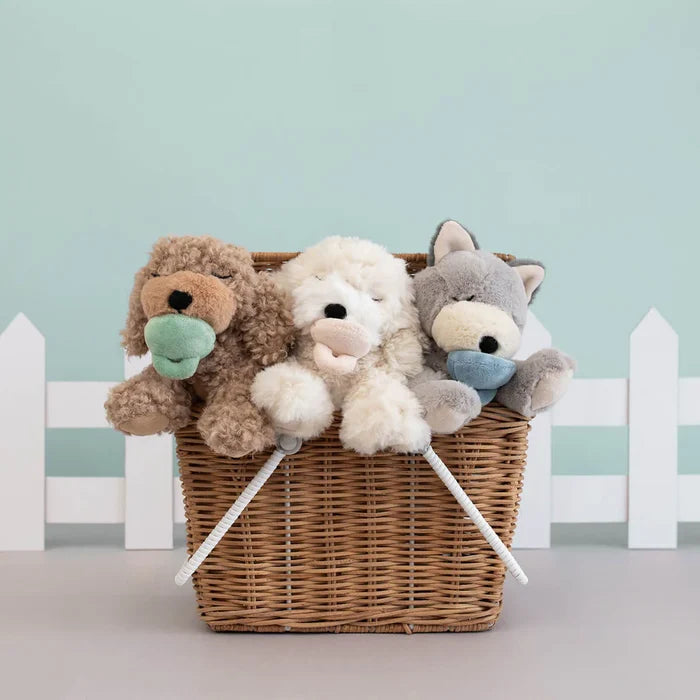 Olli Ella Binky Puppy Banjo Grey Plush Toy 🐶🤎BACK IN STOCK