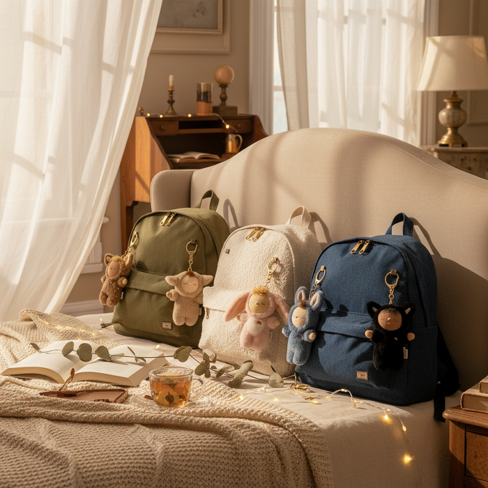 Olli Ella Cozy Bag Charm Lamby Pookie