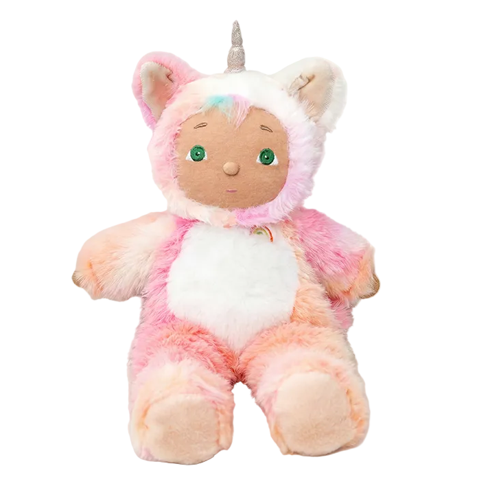 Olli Ella Cozy Day Dinkum Kittycorn Pompom – Rainbow Realm Unicorn Plush Toy: SOLD OUT