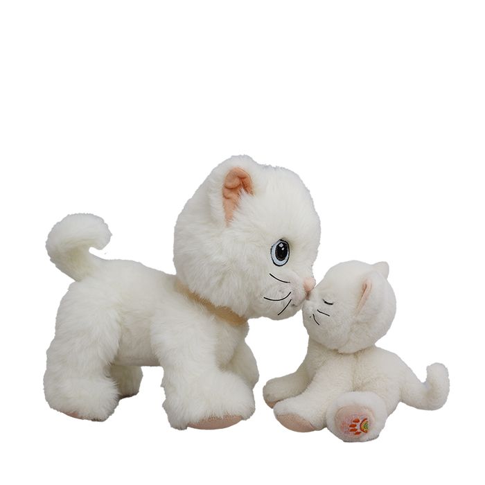 Olli Ella Dinkum Cat Lux – White Cat Plush Toy: BACK IN STOCK