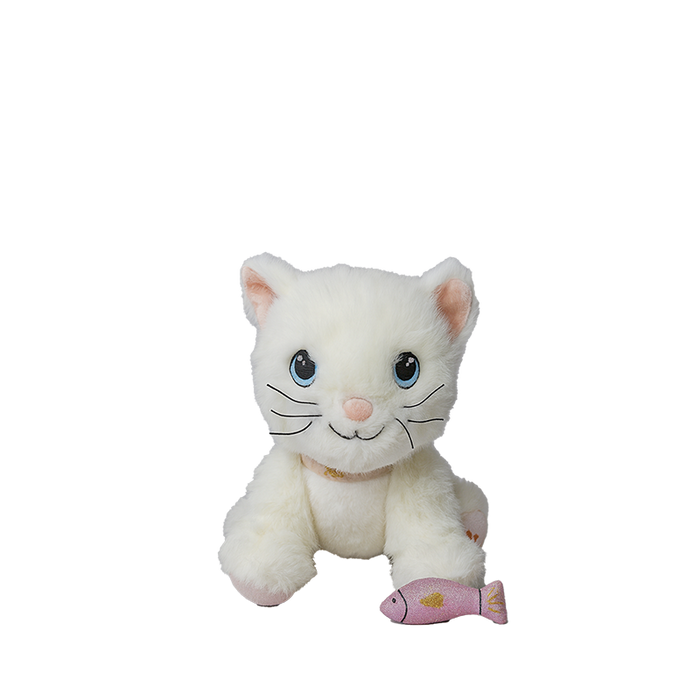 Olli Ella Dinkum Cat Lux – White Cat Plush Toy: BACK IN STOCK