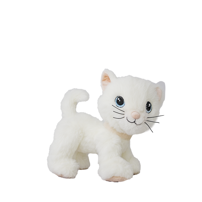 Olli Ella Dinkum Cat Lux – White Cat Plush Toy: BACK IN STOCK