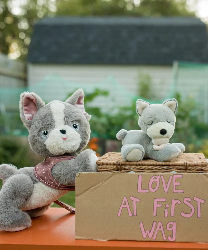 Olli Ella Dinkum Dog Gizmo – Grey Plush Toy 🐾✨SOLD OUT
