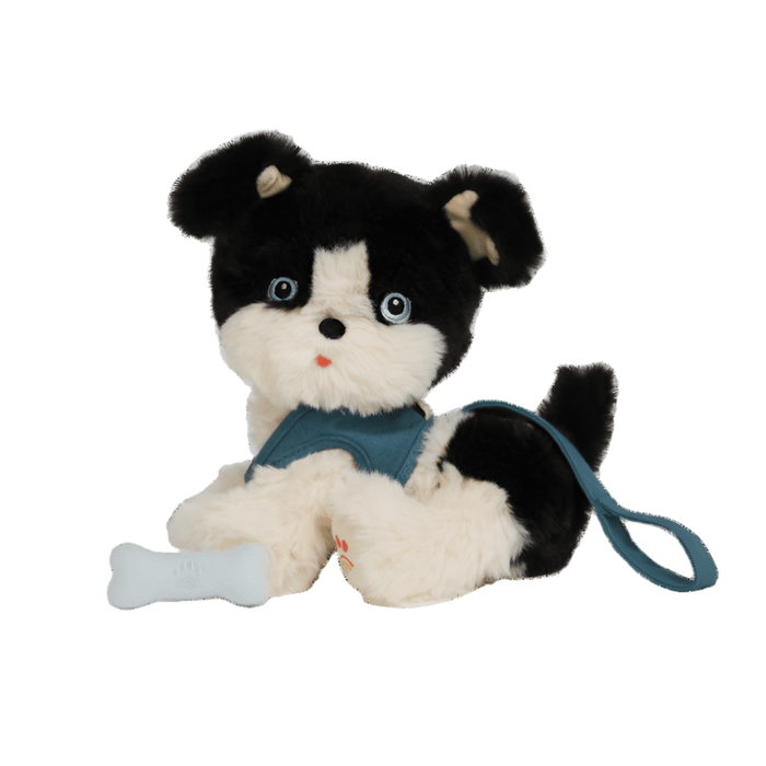 Olli Ella Dinkum Dog Lucky – Black & White Plush Toy: SOLD OUT