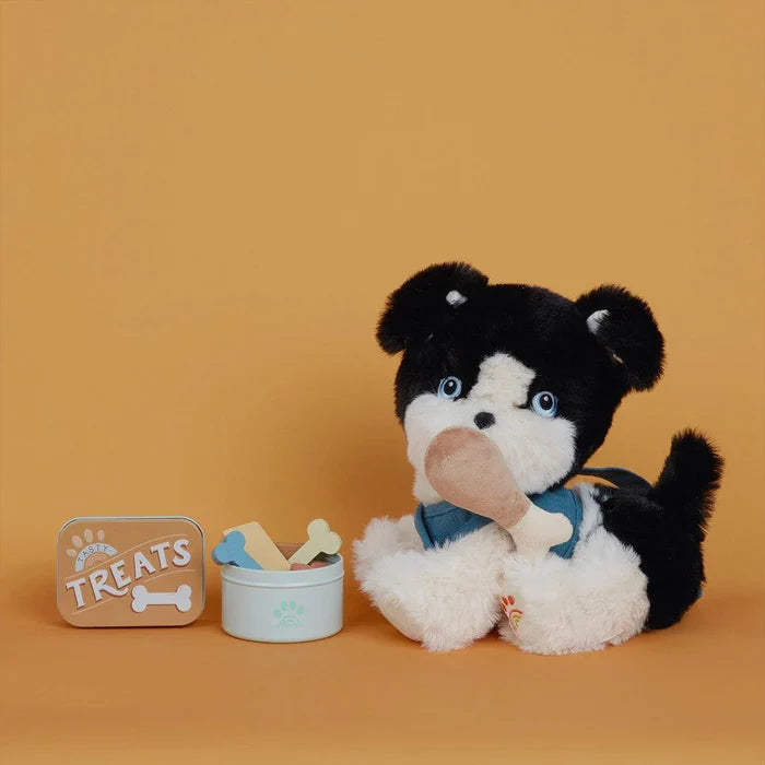 Olli Ella Dinkum Dog Lucky – Black & White Plush Toy: SOLD OUT