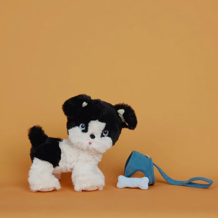 Olli Ella Dinkum Dog Lucky – Black & White Plush Toy: SOLD OUT