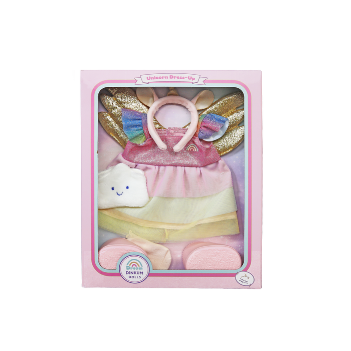 Olli Ella Unicorn Outfit Set Dinkum Doll Rainbow Realm: BACK IN STOCK