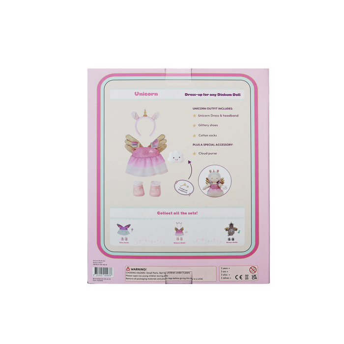 Olli Ella Unicorn Outfit Set Dinkum Doll Rainbow Realm: BACK IN STOCK