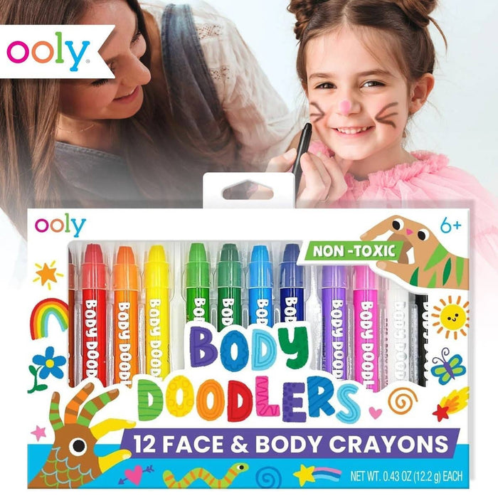 Ooly Body Doodlers: Face & Body Crayons: NEW ARRIVAL