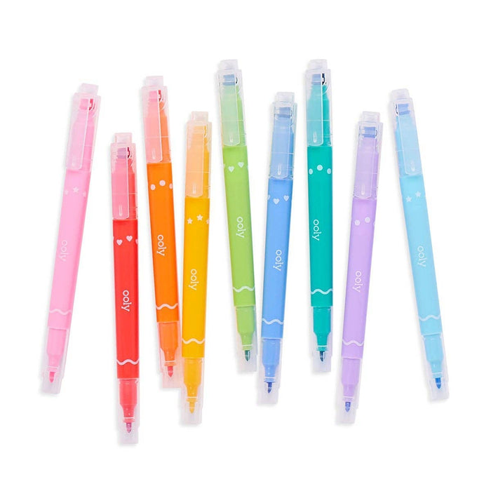 Ooly Confetti Stamp: Double-Ended Markers: NEW ARRIVAL SOLD OUT