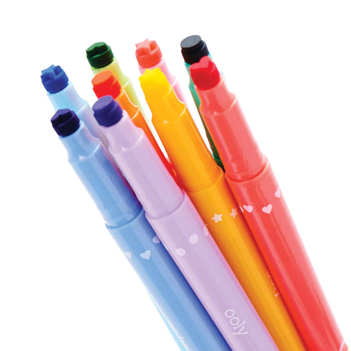 Ooly Confetti Stamp: Double-Ended Markers: NEW ARRIVAL SOLD OUT